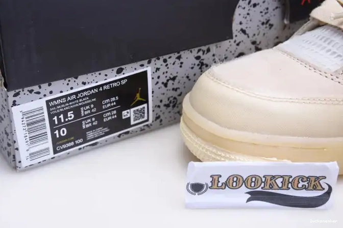Cheap LUCY Air Off-White Sail 4 Jordan x CV9388-100 0525